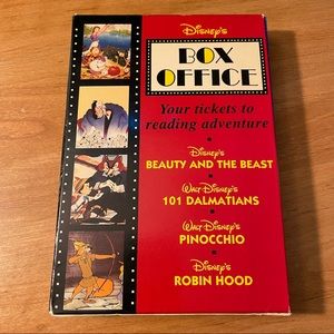 Disney's BOX OFFICE Books Beauty & Beast, 101 Dalmatians, Pinocchio, Robin Hood